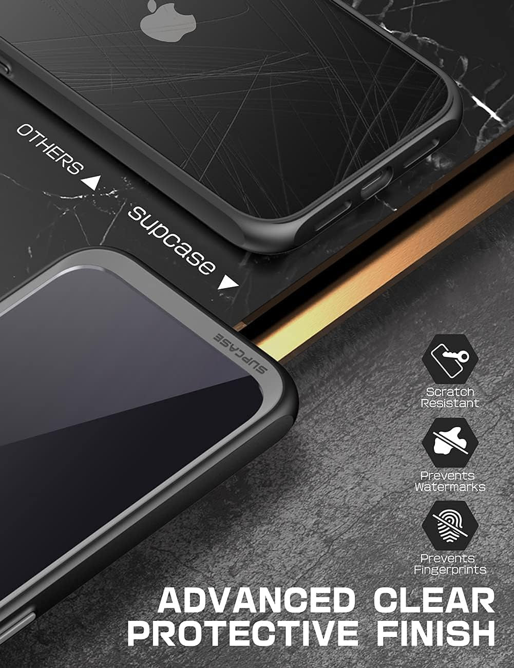 Unicorn Beetle Style Series Case for Iphone 13 (2021 Release) 6.1 Inch, Premium Hybrid Protective Clear Case (Black)